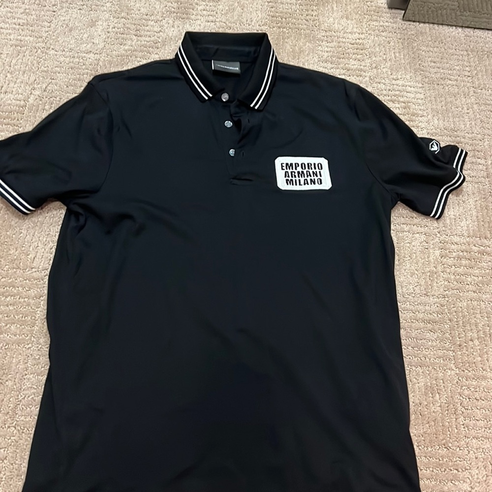 Emporio Armani . Size L . Black . Like new !